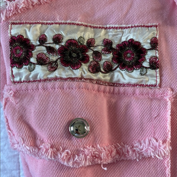 BiBi Pink Plaid SWEET PERSPECTIVE COLOR BLOCK JACKET - Picture 8 of 9